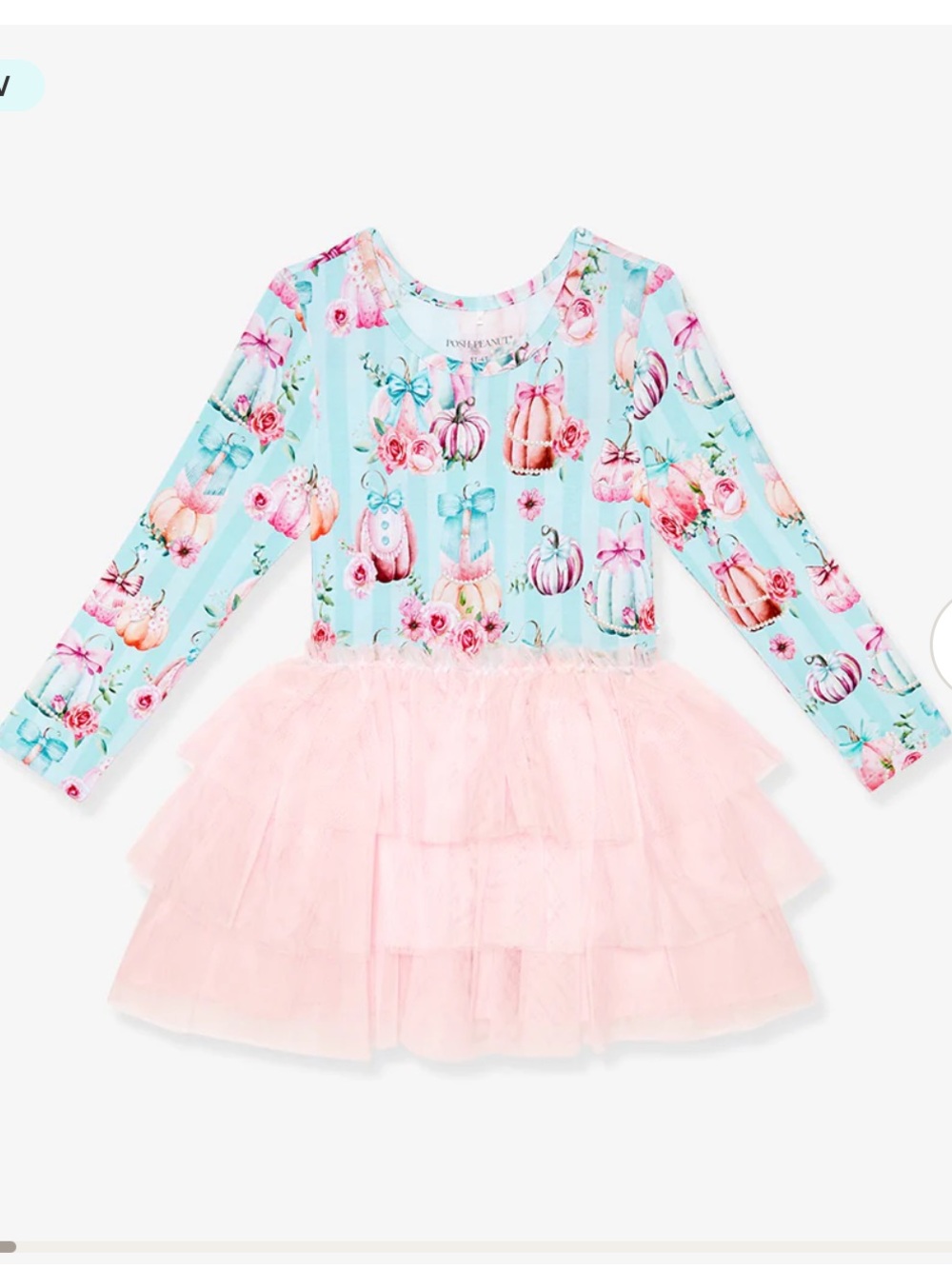 Posh Peanut Edie Long Sleeve Tulle Dress